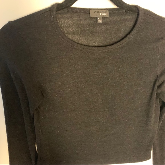 Wilfred Aritzia Blac crop top long sleeve - Picture 3 of 6